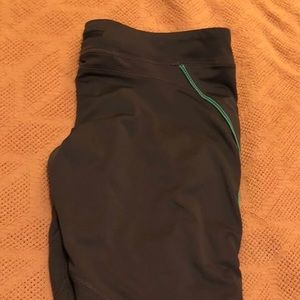 Tek Gear Grey With Teal Accent Capri